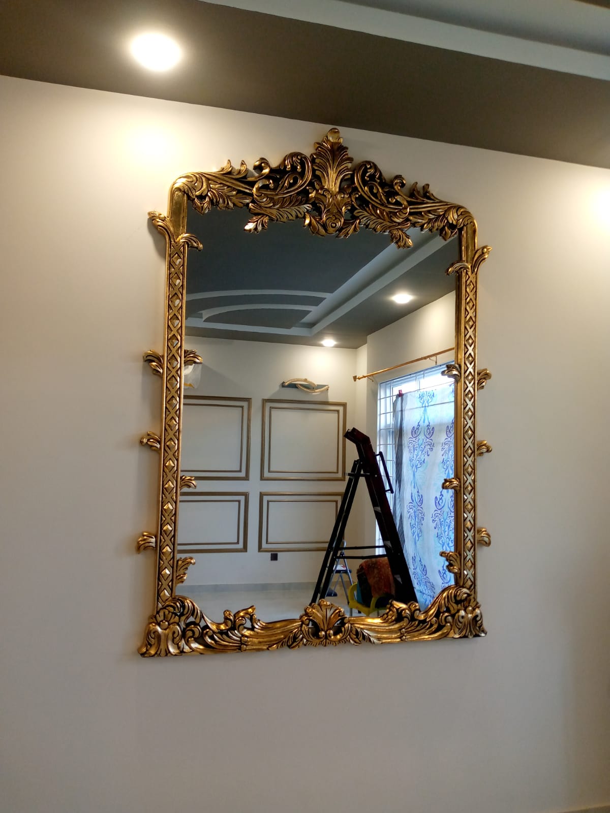 GOLDEN & SILVER LEAFING MIRROR FRAME - Image 2