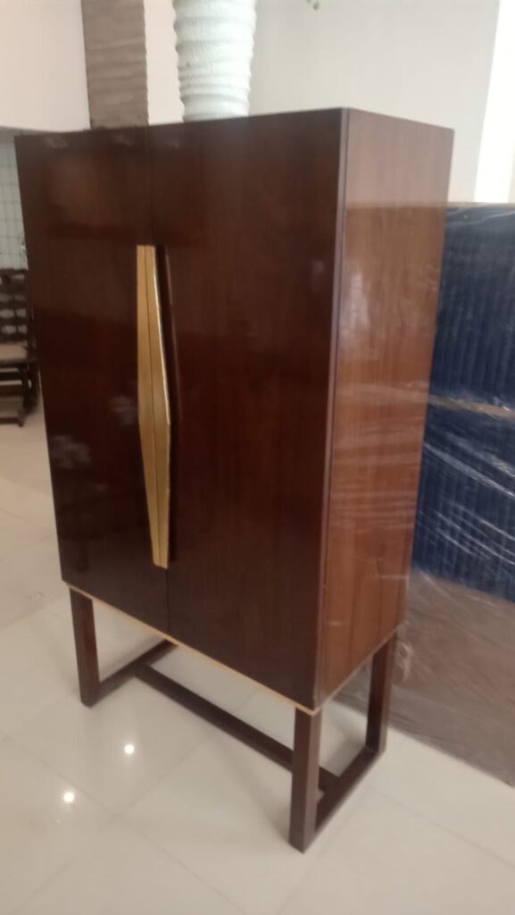 POLISHED TALL CABINET