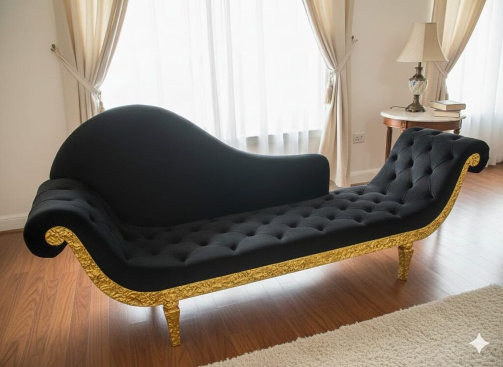 THE ROYAL NOIR CHAISE LONGUE