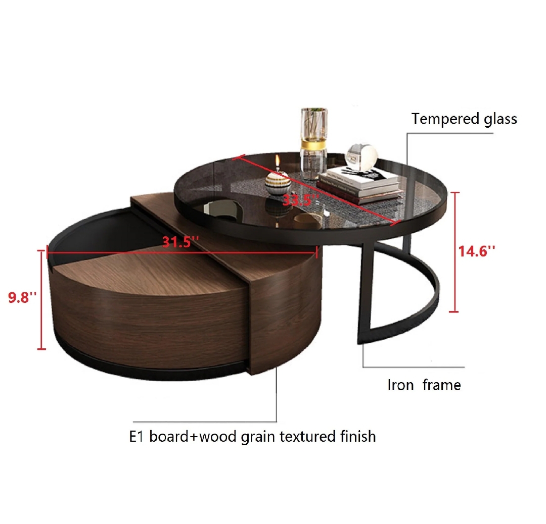 LUNA NESTING COFFEE TABEL SET - Image 2